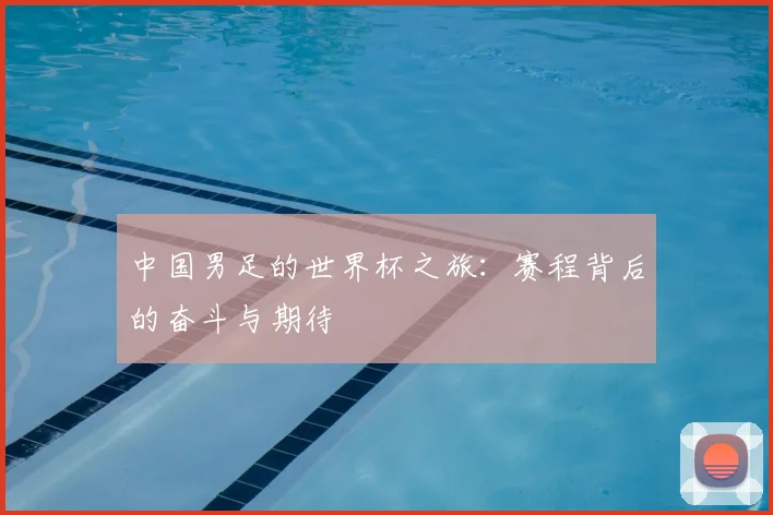 中国男足的世界杯之旅：赛程背后的奋斗与期待
