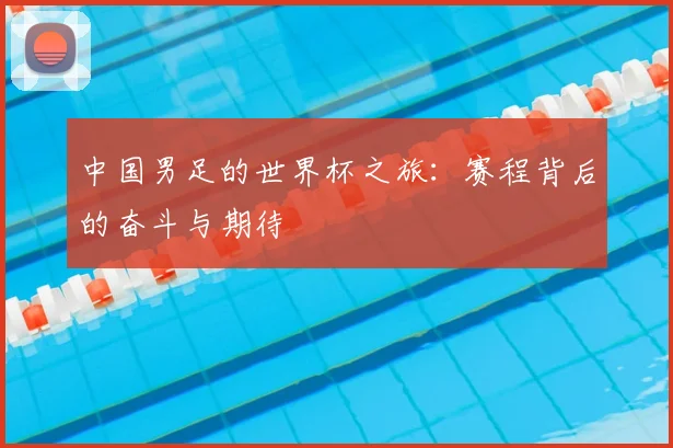 中国男足的世界杯之旅：赛程背后的奋斗与期待